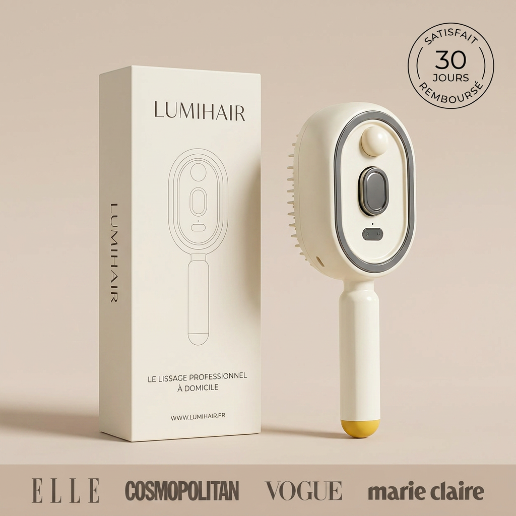 LumiHair Pro — Brosse Infrarouge Lissante